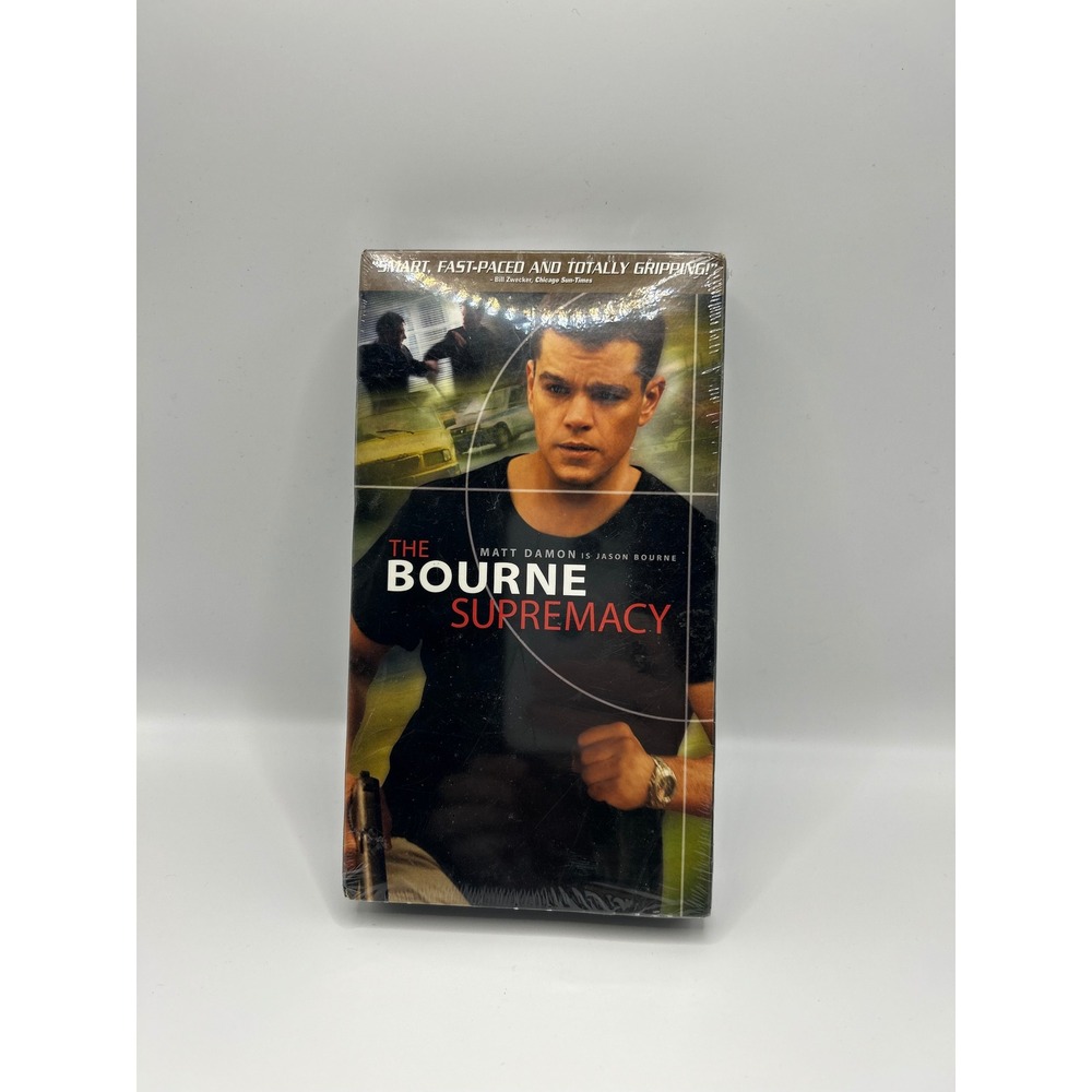 The Bourne Supremacy VHS 2004 Matt Damon Action Movie Factory Sealed New 62597